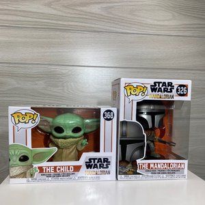 Funko Pop! Star Wars The Mandalorian #368 & #326 Bundle